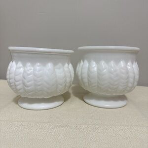 Set of 2 Milk Glass Bowls